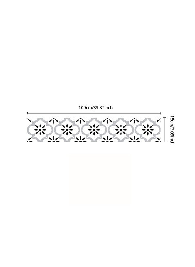 FUNLIFE 10Pcs Scandinavian Style Self-Adhesive Pvc Stair Stickers, Peel And Stick Staircase Decal, Stair Riser Stickers, 39.37"X7.09" White Lantern Pattern - Image 4
