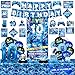 Mpanwen Level 10 Birthday Decorations Blue Video Game Themed 10th Party Decor Supplies for 10th Boys Gamer Backdrop Balloons Banner Tablecloth Centerpieces Hanging Swirls Wall Signs Sash - Image 2