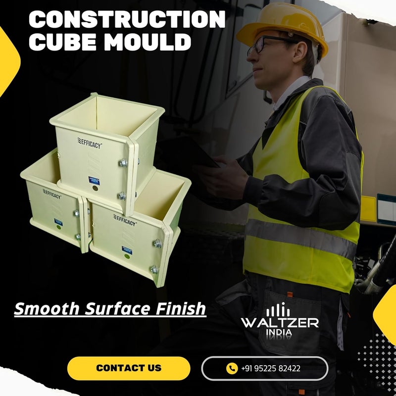 Wi Efficacy PVC Cube Mold 150mm Pack of 3 - Durable, Easy Release, Perfect for Concrete, Ice, and Craft Projects - Image 5