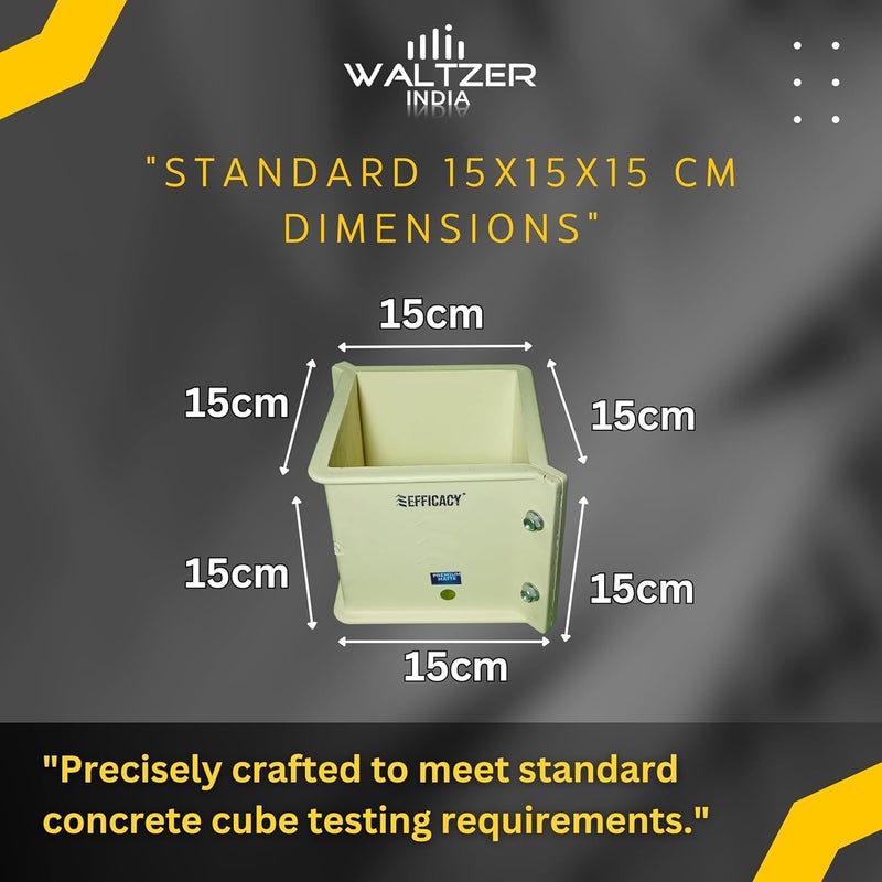 Wi Efficacy PVC Cube Mold 150mm Pack of 3 - Durable, Easy Release, Perfect for Concrete, Ice, and Craft Projects - Image 3