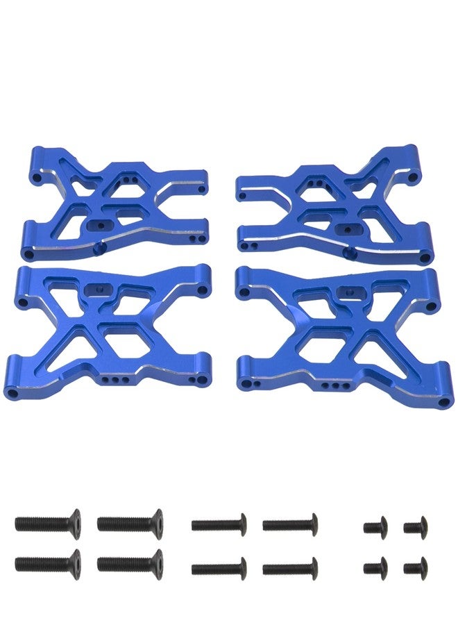 Vgoohobby Metal Front & Rear Suspension Arms Set Upgrades Parts Compatible with Arrma 1/8 Infraction 4X4 MEGA/Vendetta 4X4 3S BLX RC Car (Blue) - Image 1