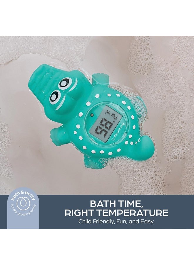 dreambaby Dreambaby Floating Crocodile Bath Thermometer - Water Temperature Monitoring for Newborns, Infants, Toddlers - Croc Toy with Fahrenheit Display  - Image 1