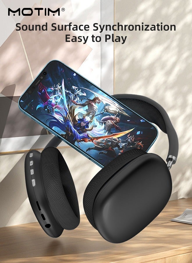 Motim Wireless Headphones, Adjustable Bluetooth Over-Ear Headphones, Original Sound Quality, Stereo Noise Cancelling Headphones, Foldable Lightweight Headset, Gaming/Running/Sports Headphones - Image 3