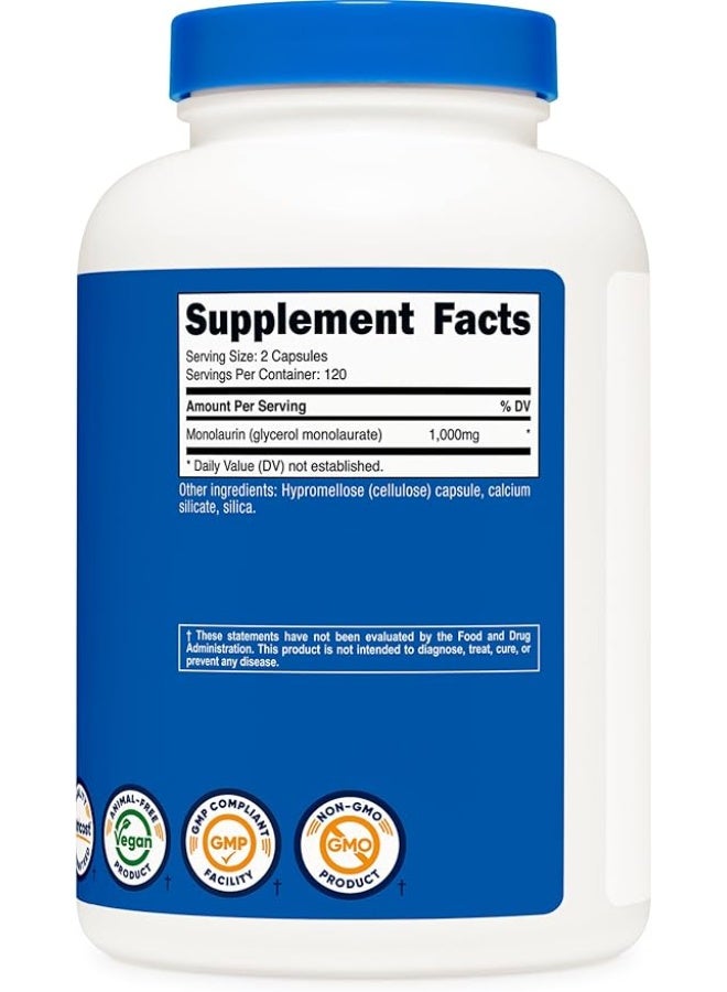 نوتريكوست، مونولورين، 240 كبسولة (500 ملغ لكل كبسولة) - Image 4