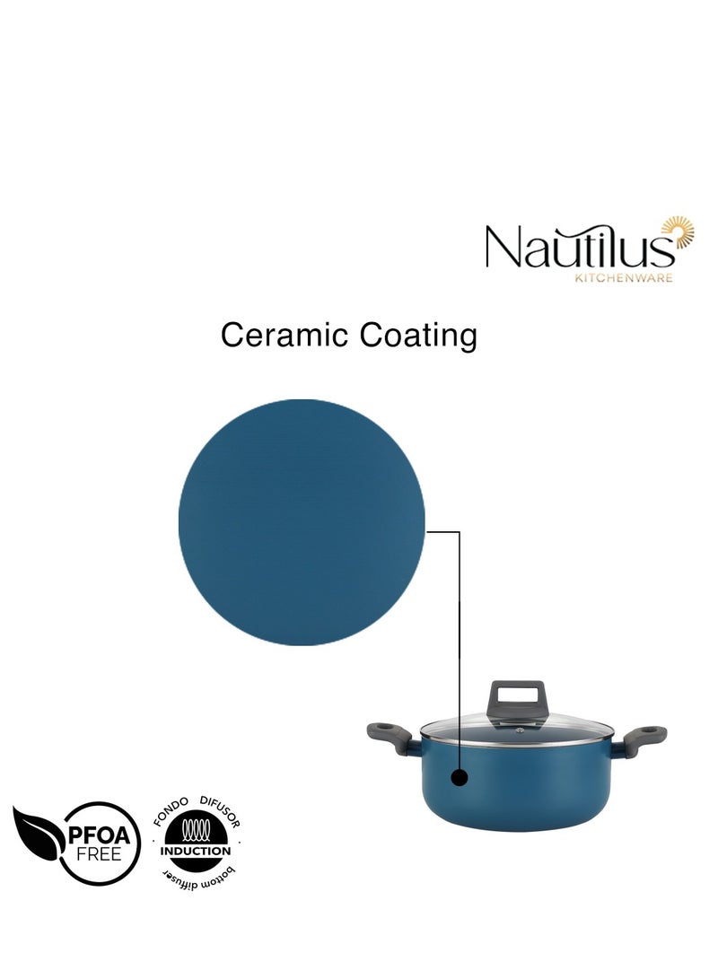 nautilus Nautilus  Casserole 26 x 11.5Cm With G Lid, Scratch and Abrasion Resistance  - Image 4