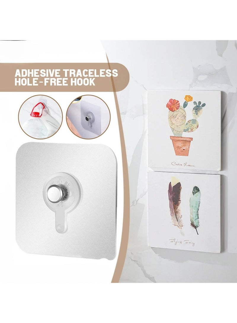 Set of 10 Transparent Self-Adhesive Hooks - Image 1
