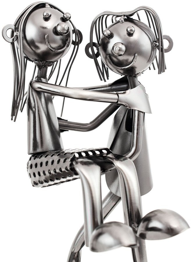 برو بيكر تمثال بروبيكر لحامل زجاجات النبيذ، يصور زوجين محبين يحملان زوجتهما فوق عتبة المنزل، منحوتات وتماثيل، ديكور رفوف وحوامل النبيذ، هدايا وديكورات - Image 3