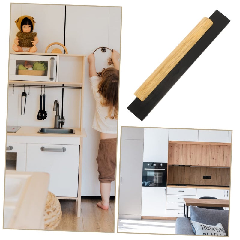 Wooden Door Pull Handles Metal Combination Rustic Style for Cabinets Wardrobe Furniture Upgrades - Image 4