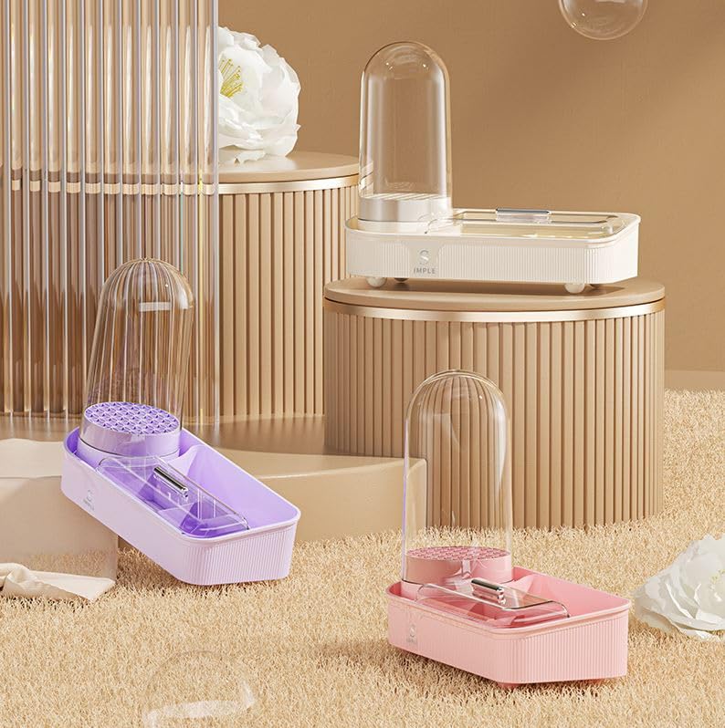 Azelf Cosmetic Storage Box Skin Care Cosmetic Brush Drying Large Capacity Storage Rack Advanced Desktop Storage Dust-proof - Image 3