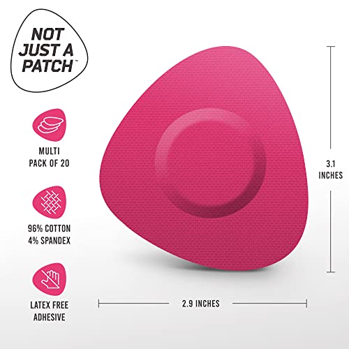 Not Just A Patch Freestyle Libre 2 & Lingo CGM Sensor Adhesive Over Patches (20 Pack) Pink - Image 4