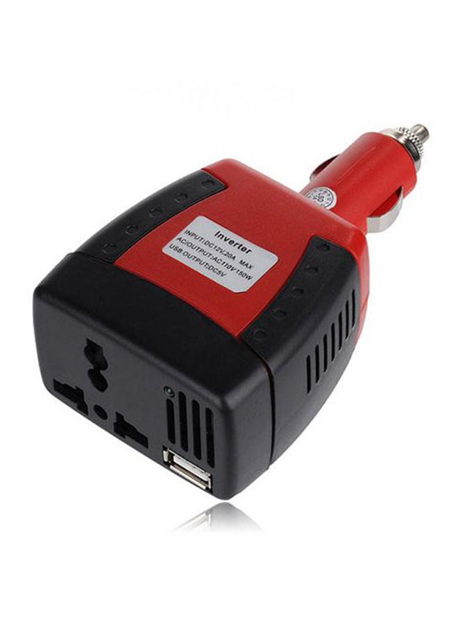 محول طاقة محمول للسيارة مع شاحن بمنفذ USB - Image 2