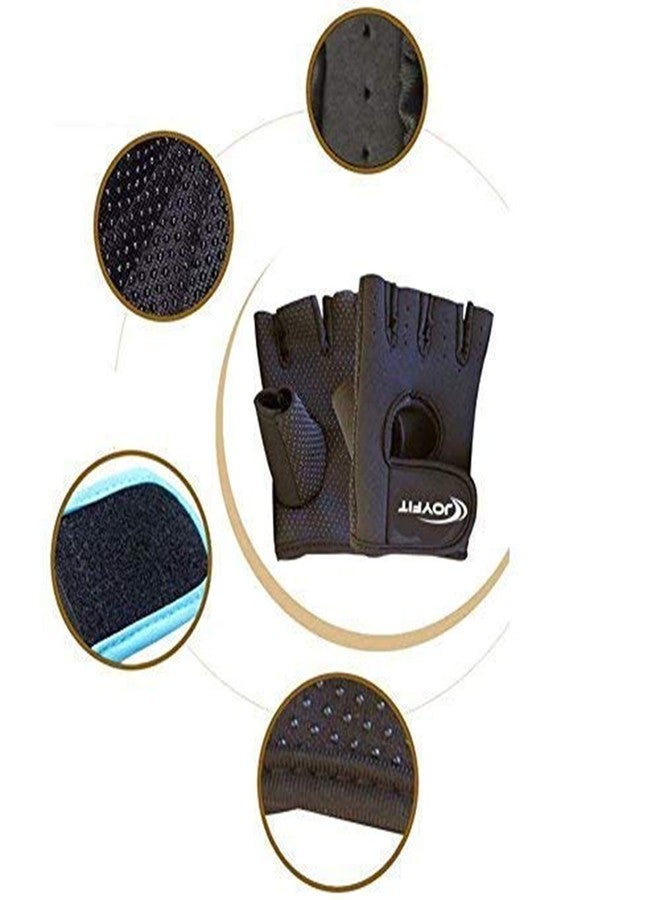 Joyfit Workout Gloves with Wrist Support, Comfortable Padding and Finger Protection for Home and Gym Training, Fitness, Weightlifting, Exercise, Calisthenics, Pull ups for Men and Women (Pair) - Image 3