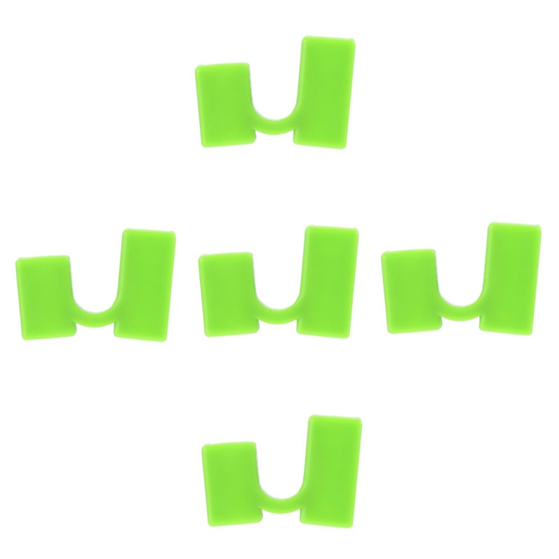 5Pcs Light Green Plastic Chopstick Training Covers Non Slip Helpers For Sushi Ramen - Image 2