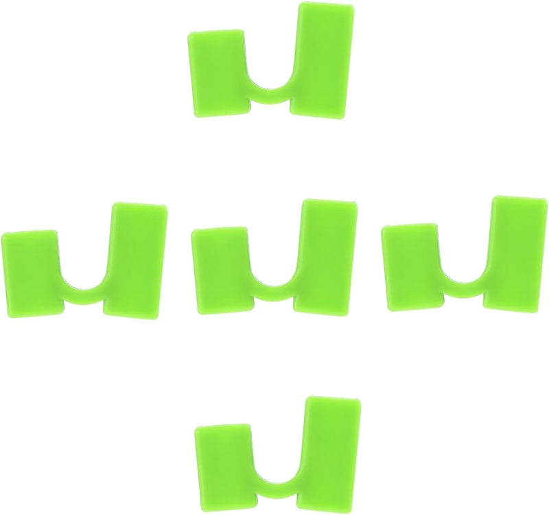 5Pcs Light Green Plastic Chopstick Training Covers Non Slip Helpers For Sushi Ramen - Image 1
