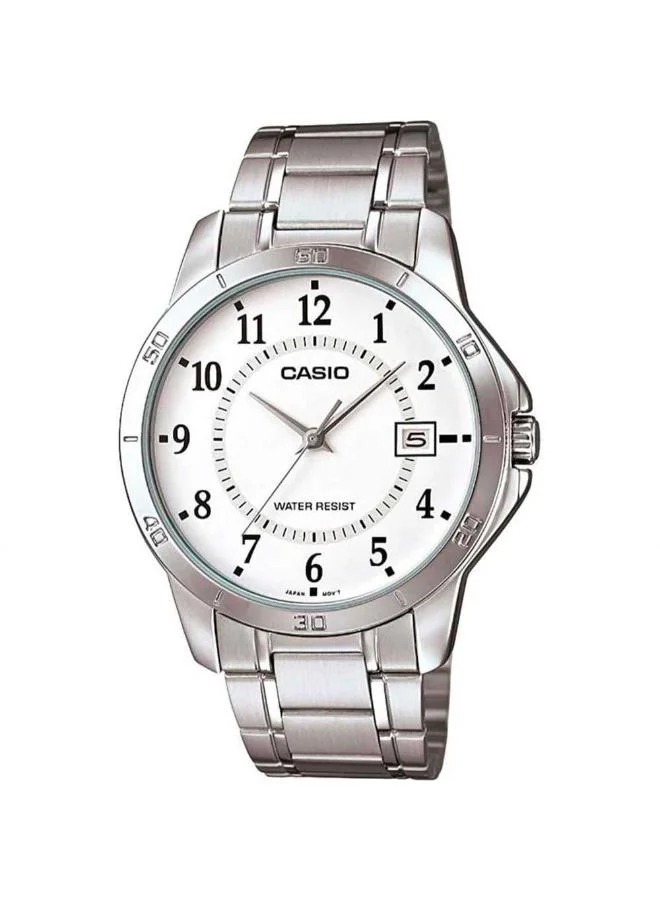 كاسيو Men's Stainless Steel Analog Watch MTP-V004D-7BUDF - 41.5 mm