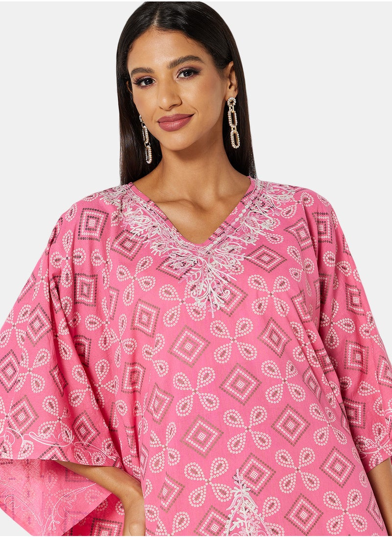 ARABIAN CLOSET EMBROIDERED KAFTAN  - Image 3