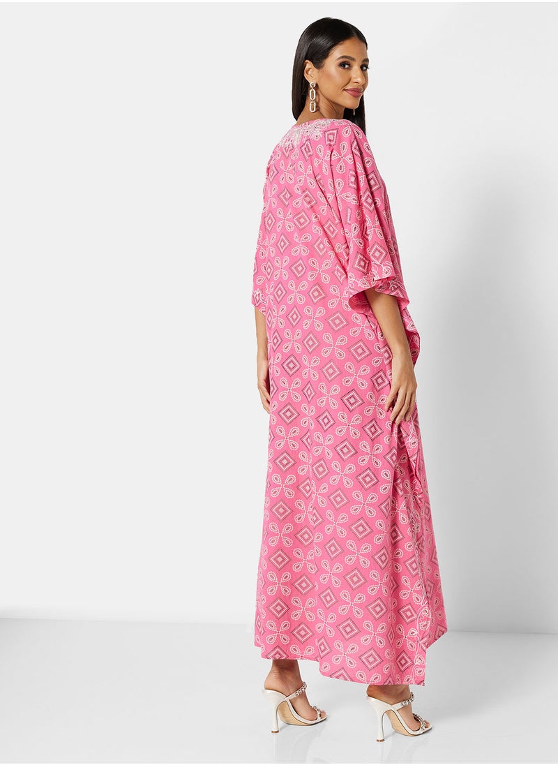 ARABIAN CLOSET EMBROIDERED KAFTAN  - Image 2