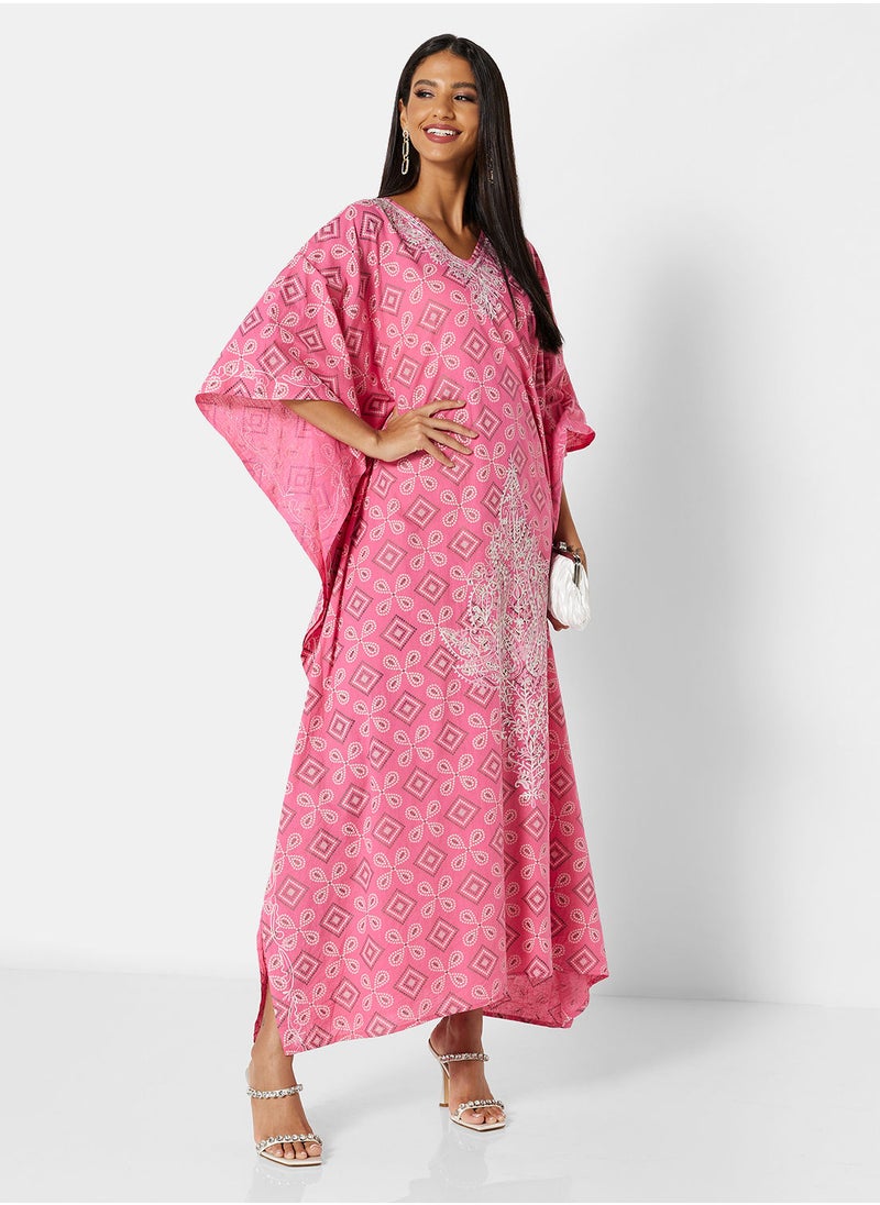 ARABIAN CLOSET EMBROIDERED KAFTAN  - Image 4