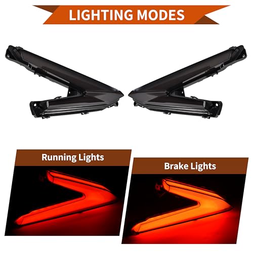 SLORIMOD Smoked LED Taillights Assembly for Can-Am Maverick R 24 25, Left And Right Taillights Brake Stop Tail Lights Rear Lamps for Can-Am Maverick R X RS 2024+ Accessories, 2 PCS, Replace 710007647 - Image 2