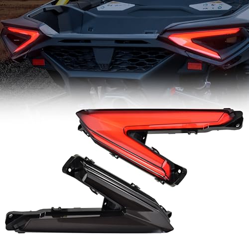SLORIMOD Smoked LED Taillights Assembly for Can-Am Maverick R 24 25, Left And Right Taillights Brake Stop Tail Lights Rear Lamps for Can-Am Maverick R X RS 2024+ Accessories, 2 PCS, Replace 710007647 - Image 1