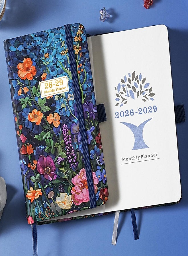 Journaltastic 2026-2028 Pocket Planner/Calendar - 3 Year Monthly Planner 2026-2028, January 2026 - December 2028(36 Months), 6.3" x 3.7", Monthly Planner with Inner Pocket, Pen Holder & Elastic Closure - Colorful - Image 2