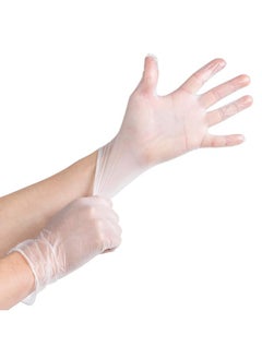 Zalcoon ZALCOON Vinyl  Clear Gloves Powder Free 4 Mil  (1 Pack x 100 Pieces)  - Image 2