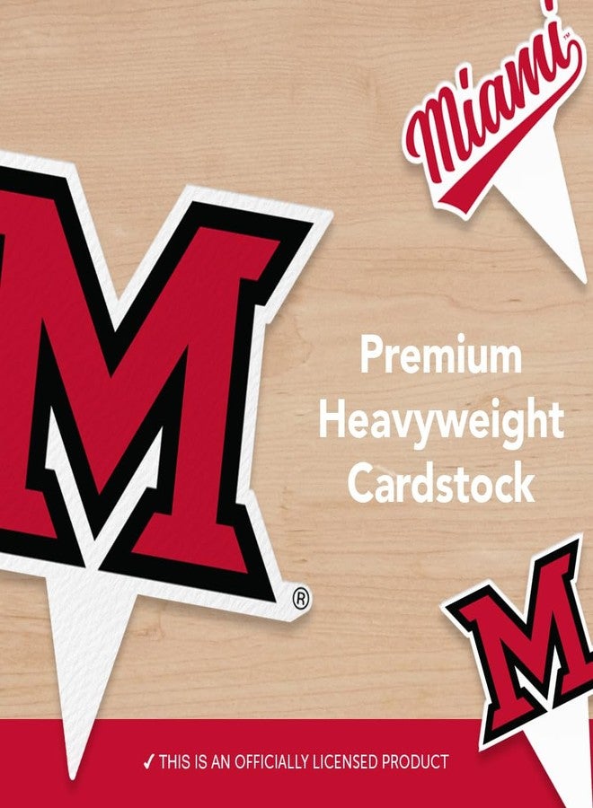 Desert Cactus Miami Ohio RedHawks Food Picks, Cupcake Toppers, 25 pcs - Image 4