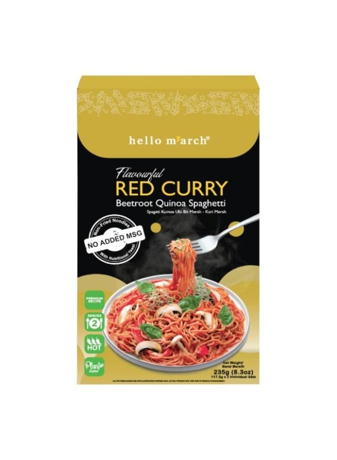 Hello m'arch Quinoa Spaghetti Red Curry Beetroot - 235g - Image 1