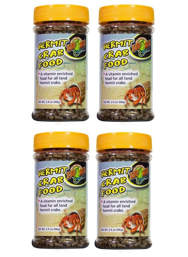 زوو ميد Zoo Med - عبوة من 4 قطع من طعام السلطعون الناسك، 2.4 أونصة لكل قطعة