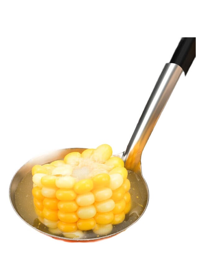 Dipple 304 Stainless Steel Soup Ladle, Hot Pot Ladle, Strainer Ladle, Two-Piece Set, Thickened, Extended, One-Piece Molding, Long-Handled Spoon - Image 1