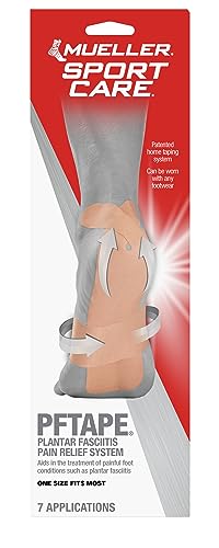 MUELLER Sports Medicine PFTape, Plantar Fasciitis Pain Relief Athletic Tape, Therapeutic Support for the Foot, Disposable, Latex Free, One-Time Use Bandages - Image 1