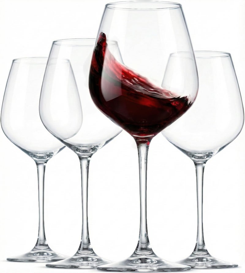 Paksh Novelty Italian Red Wine Glasses - 18 Ounce - Wine Glass Clear (Set of 4) - Image 1