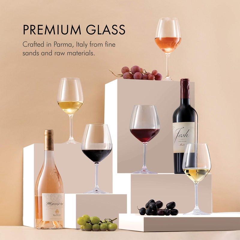 Paksh Novelty Italian Red Wine Glasses - 18 Ounce - Wine Glass Clear (Set of 4) - Image 4