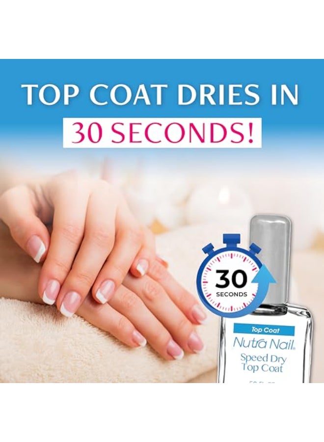 Nutra Nail Manicure Collection Speed Dry in 30 Seconds Quick Dry Top Coat Nail Polish 05 Ounce - Image 4