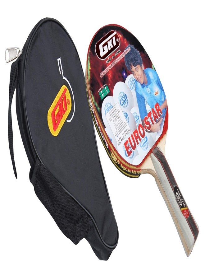 GKI Euro Star Table Tennis Wooden Racquet - Image 2