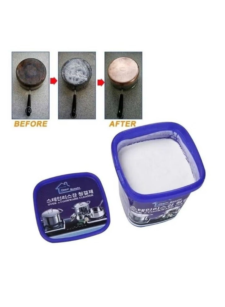 Stainless Steel Cookware Cleaning Paste – Heavy-Duty Degreasing & Stain Remover – Powerful Kitchen & Dish Scrubbing Cream - Image 5