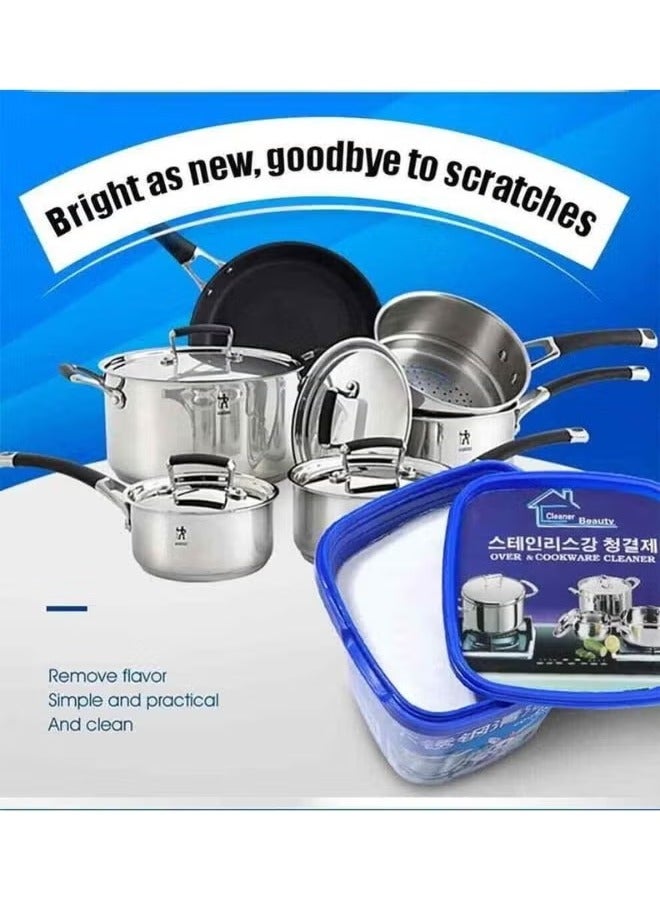 Stainless Steel Cookware Cleaning Paste – Heavy-Duty Degreasing & Stain Remover – Powerful Kitchen & Dish Scrubbing Cream - Image 3