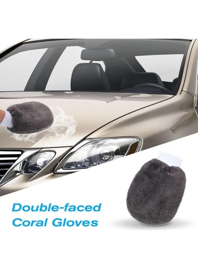 طقم تنظيف السيارات من الألياف الدقيقة 9 قطع - Image 4