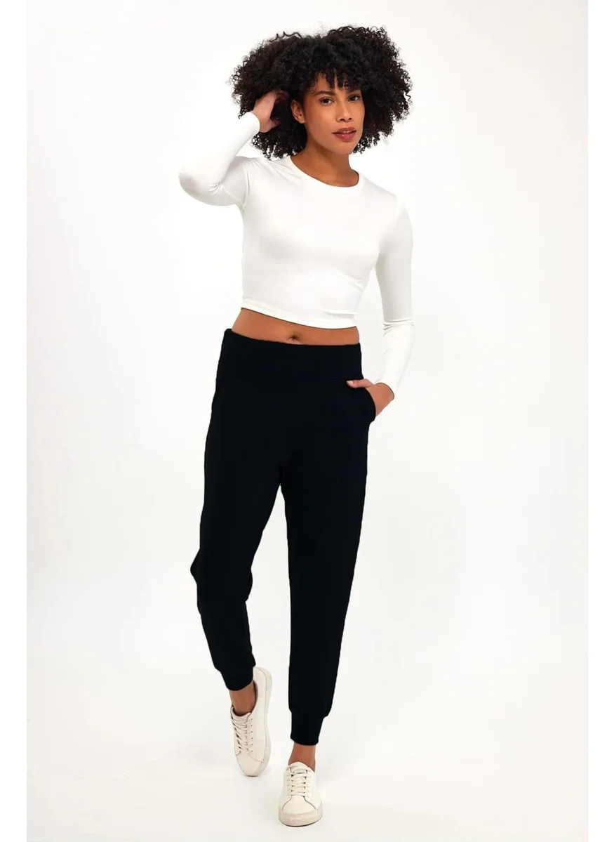 Alexander Gardi Elastic Waist Side Pocket Leggings (B23-00165)