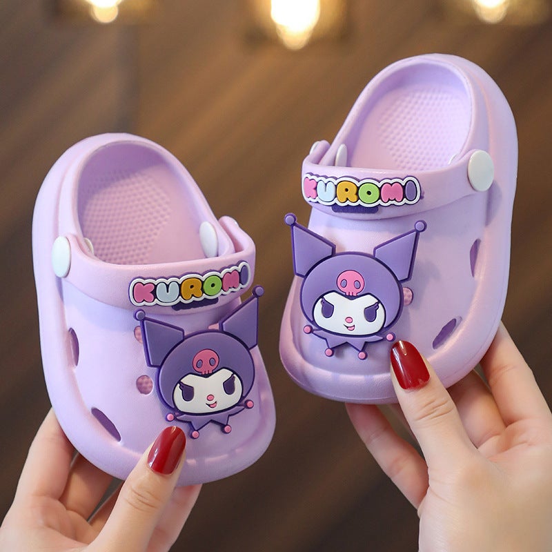 Children's Baotou Slippers Indoor Soft Bottom Non-slip Children's Cave Shoes Summer Cute Children's Beach Shoes Baby Sandals - Image 1