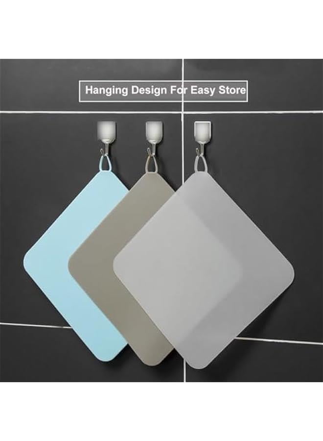 غطاء تصريف الأرضية، سدادة حوض، قطعتين سجادة تصريف عالمية، سدادات تصريف سيليكون مضادة للرائحة للمطبخ والحمام وغسيل الملابس (أبيض، 4.7) - Image 3