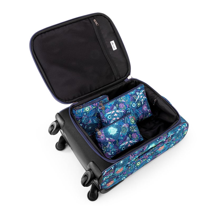 Sakroots On the Go 4 Piece Travel Bundle, Includes 21" Rolling Suitcase, Packable Large Tote, Medium & Small Pouches, Royal Blue Seascape - Image 5