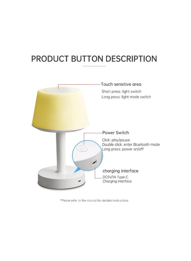 إيكوانتو مصباح مكتبي، مكبر صوت قرآن ذكي يعمل باللمس، مصباح LED، مكبر صوت بلوتوث مع جهاز تحكم عن بعد، 8 جيجابايت، 16 قارئًا و16 ترجمة، موديل SQ-917 - Image 4
