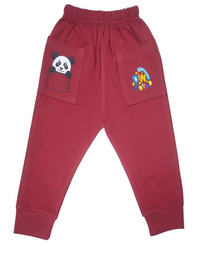 RCW Kids Baby Pants Cotton Pajama with 2 Back Pocket Multicolor Soft Lower Payjama Leggings Regular Fit Bottom Ribs Comfortable Sleepwear Toodler Lounge Pant for Boys & Girls (Set of 5) (1-2 Year) - Image 4