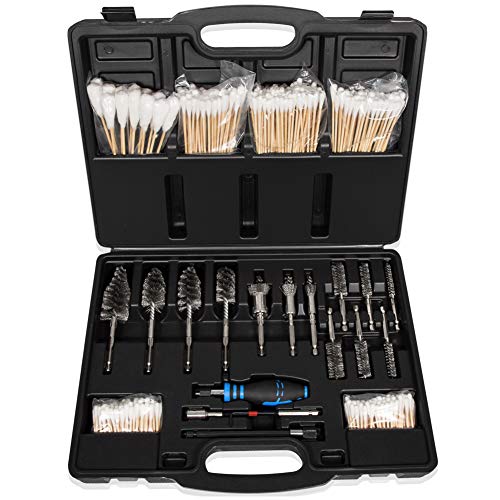 Professional Diesel InjectorSeat Cleaning Kit 8090S on Cylinder Heads Including Helix Brushes TwoStage Brushes Bore Brushes and Swabs Stainless Steel 17Pack