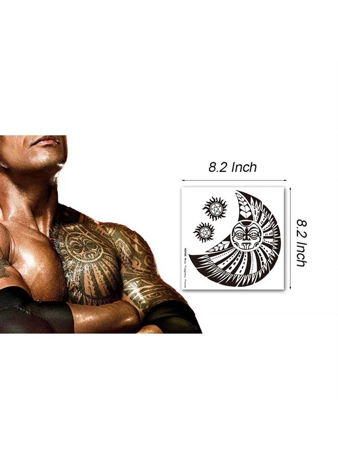 Kotbs 2 Sheets Extra Large Totem Temporary Tattoo Stickers, Waterproof Big Temporary Tattoos for Men Adults Guys Women Body Art Arm Shoulder Chest Make Up Fake Tattoos - Image 3