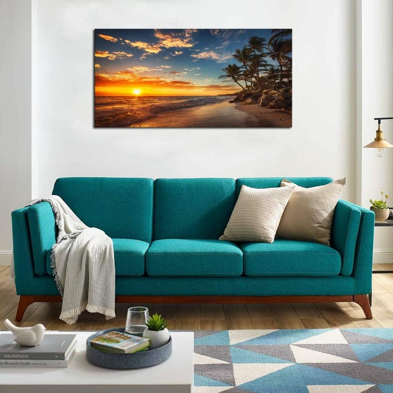 DZL Art Tropical Island Beach Canvas Print - Image 2