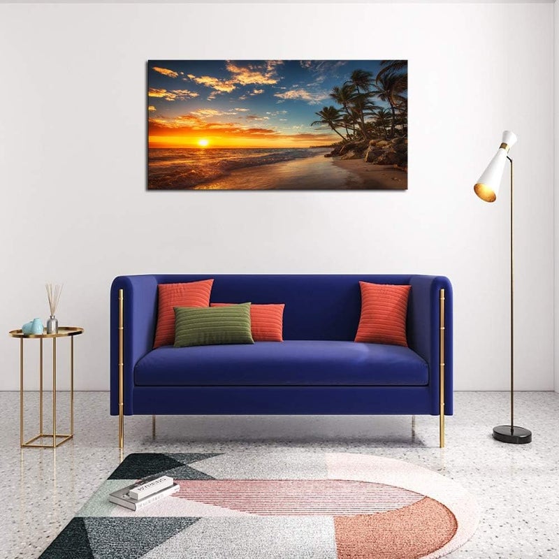 DZL Art Tropical Island Beach Canvas Print - Image 4