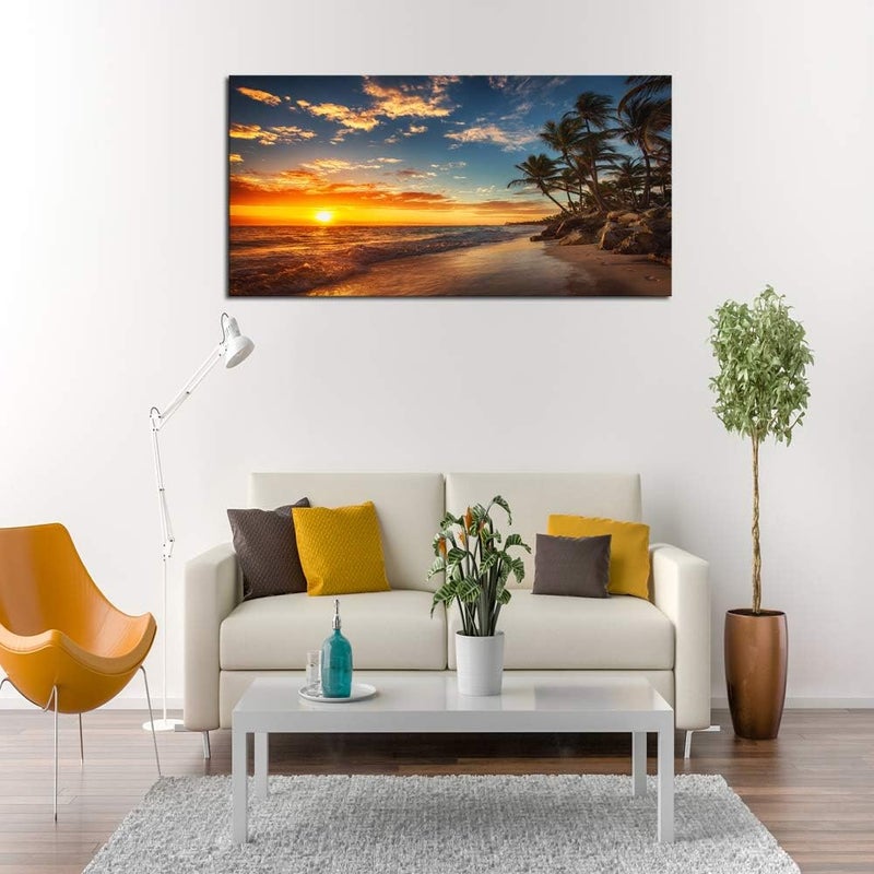 DZL Art Tropical Island Beach Canvas Print - Image 3