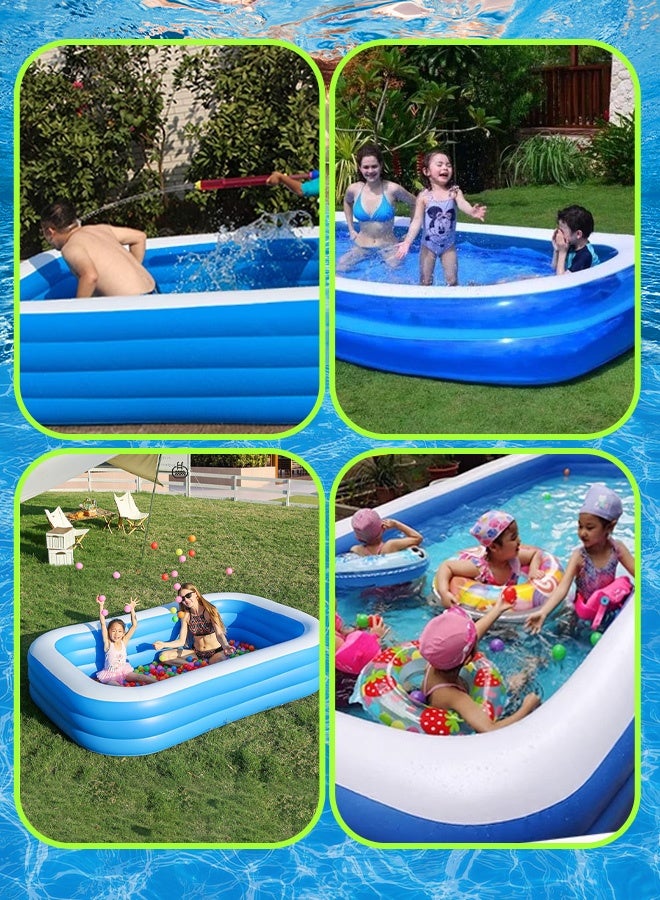 Inflatable Swimming Pool, Thickened Ground Kiddie Inflatable Family Swimming Lounge Pool for Kids & Adults,children's playground，Summer Cooling Toy，Free pump  - Image 4